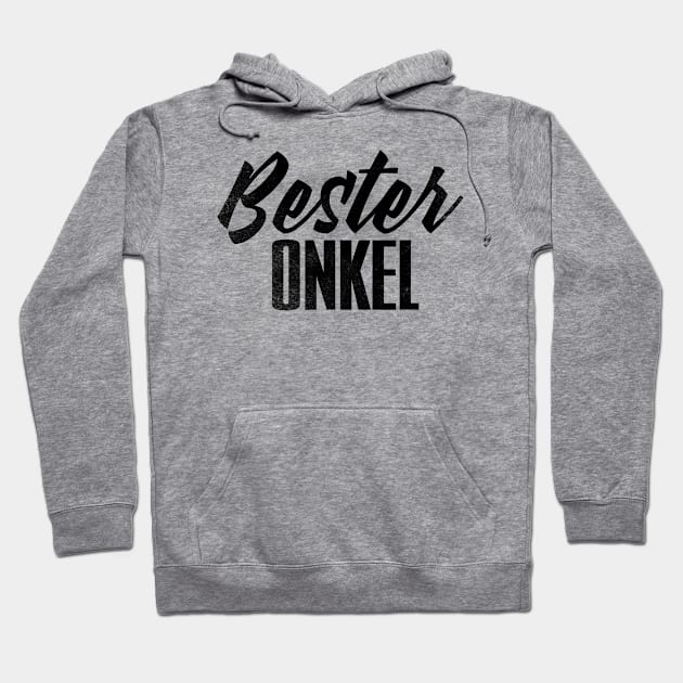 Bester Onkel // Black Hoodie by Throbpeg